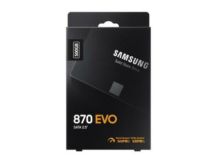 Samsung 870 EVO | 500GB SATA SSD | 2.5&#039;&#039; | 560MB/s