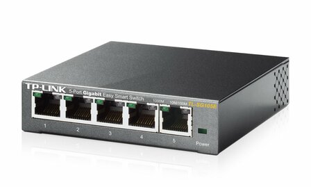 TP-LINK TL-SG105E L2 Gigabit Ethernet (10/100/1000) Zwart