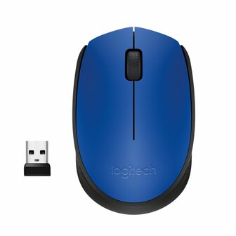 Logitech M171 Draadloze Muis - Blauw