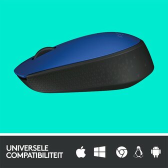 Logitech M171 Draadloze Muis - Blauw