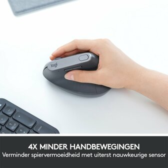 Logitech MX Verticale Draadloze Muis - Zwart