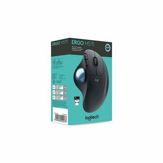 Logitech Ergo M575 Zakelijke Draadloze Muis - Grafiet