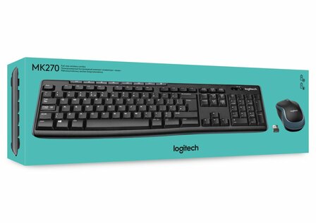 Logitech LGT-MK270-US Draadloze Muis en Toetsenbordcombo QWERTY