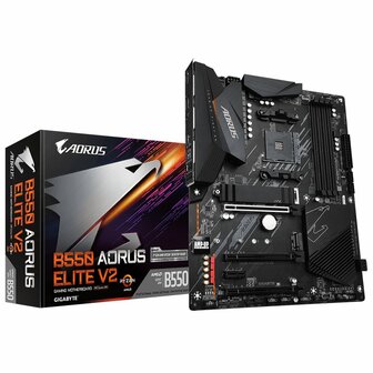 Gigabyte B550 AORUS ELITE V2 | Socket AM4 | AMD B550 | 4xDDR4 | ATX | Moederbord