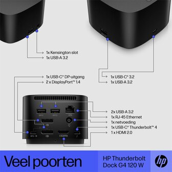 HP Thunderbolt Docking Station G4 120W