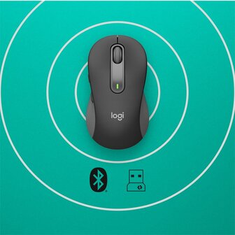 Logitech Signature M650 Draadloze Muis + BT - Grafiet