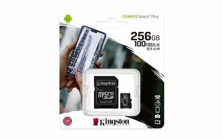 Kingston Technology Canvas Select Plus 256 GB MicroSDXC UHS-I Klasse 10