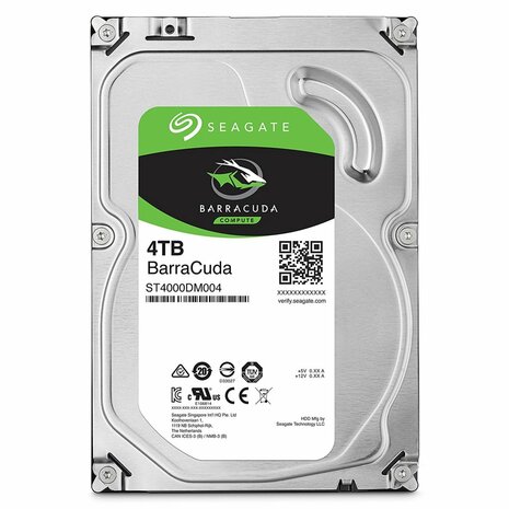 Seagate Barracuda 4TB SATA III 3.5" - 5400RPM