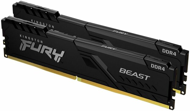 Kingston Fury Beast | 32GB 2x16GB DDR4 | 3200MHz | DIMM | CL16 | Geheugenmodule | RAM