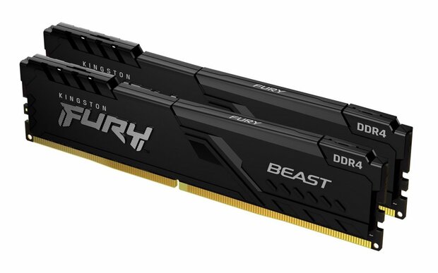 Kingston Fury Beast | 16GB 2x8GB DDR4 | 3600MHz | DIMM | CL17 | Geheugenmodule | RAM