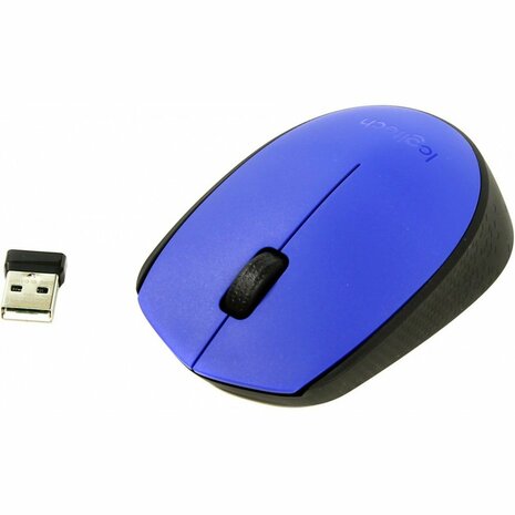 Logitech M171 Draadloze Muis - Blauw