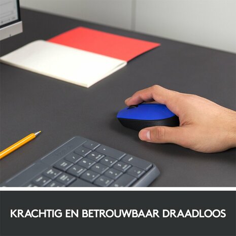 Logitech M171 Draadloze Muis - Blauw