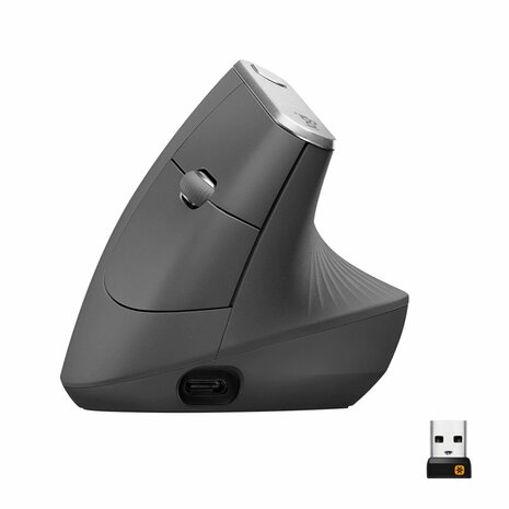 Logitech MX Verticale Draadloze Muis - Zwart