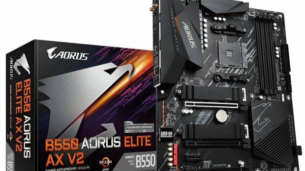 Gigabyte B550 AORUS ELITE V2 | Socket AM4 | AMD B550 | 4xDDR4 | ATX | Moederbord