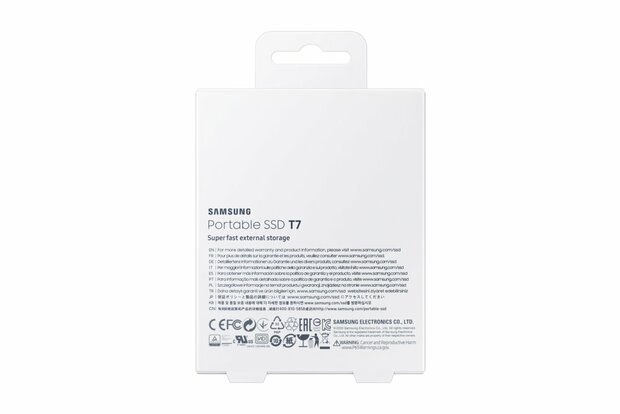 Samsung T7 2TB Portable SSD - 1.050MB/s Blauw