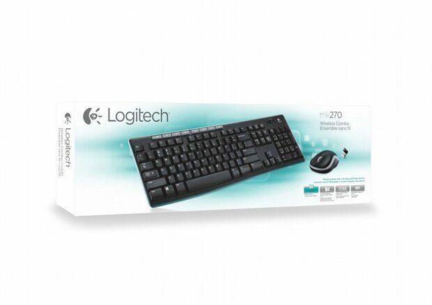 Logitech MK270 Draadloze Muis en Toetsenbordcombo QWERTZ