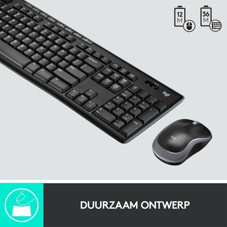 Logitech MK270 Draadloze Muis en Toetsenbordcombo QWERTZ