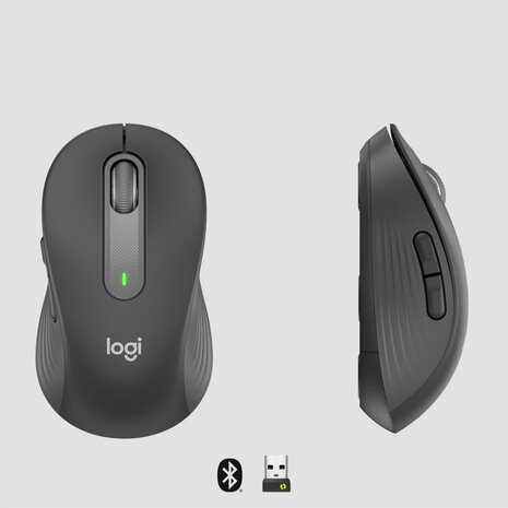 Logitech Signature M650 Draadloze Muis + BT - Grafiet