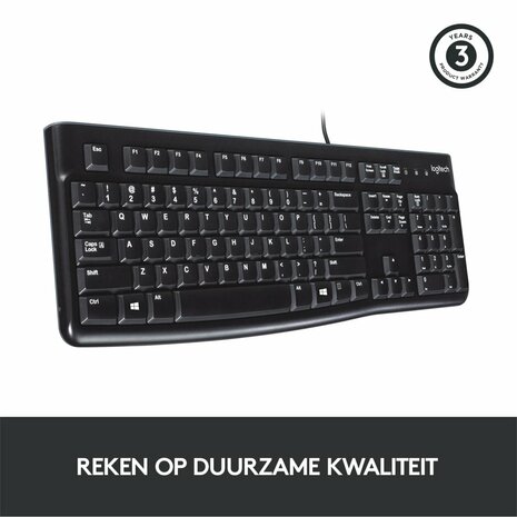 Logitech K120 Zakelijk Bedraad Toetsenbord QWERTY - Retail