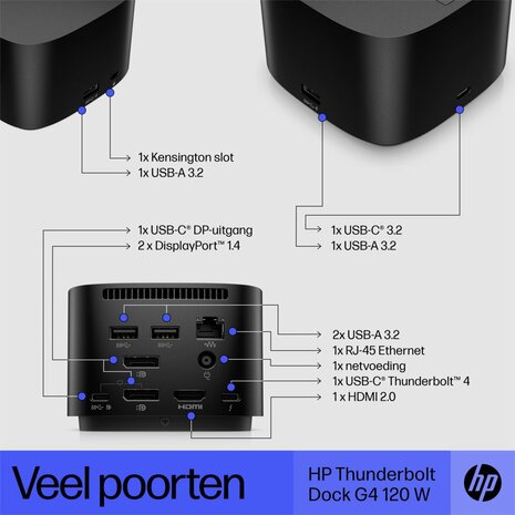 HP Thunderbolt Dock 120 watt G4