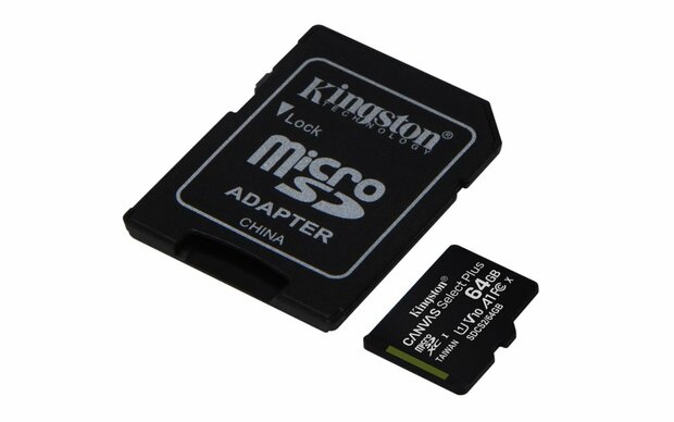 Kingston Technology Canvas Select Plus flashgeheugen 64 GB MicroSDXC UHS-I Klasse 10