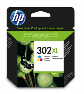 HP 302XL originele high-capacity drie-kleuren inktcartridge