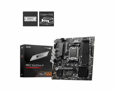 MSI PRO B650M-P | Socket AM5 | AMD B650 | 4xDDR5 | Micro-ATX | Moederbord