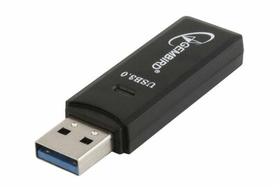 Gembird UHB-CR3-01 geheugenkaartlezer USB Zwart