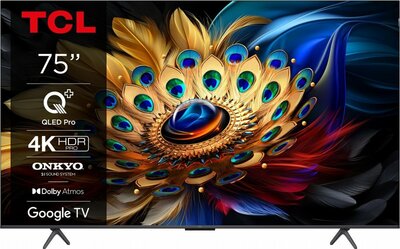 TCL 75C655 | 75'' Ultra HD 4K | QLED Smart TV | Wifi | Google TV | Dolby Vision | 60Hz