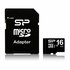 Silicon Power 16GB MicroSDHC Class10 UHS-1 incl. SD-adapter Zwart_